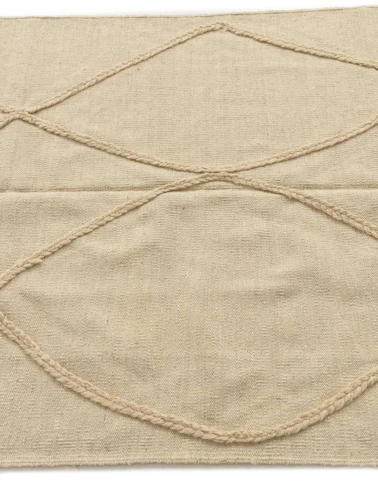 Detail image of  3' 7 x 5'  Hand Knotted Moroccan Wool Rug