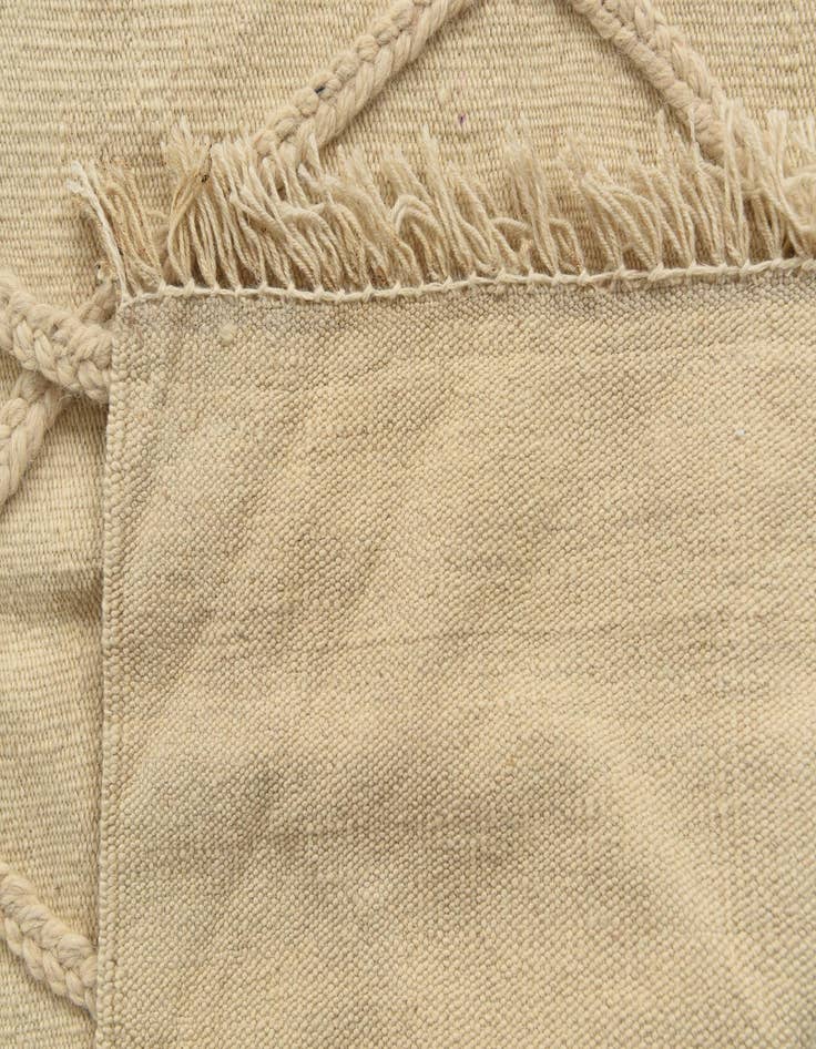 Detail image of  3' 4 x 5'  Hand Knotted Moroccan Wool Rug