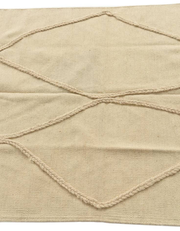 Detail image of  3' 4 x 5' 2  Hand Knotted Moroccan Wool Rug