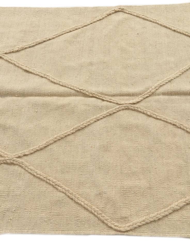 Detail image of  3' 6 x 5'  Hand Knotted Moroccan Wool Rug