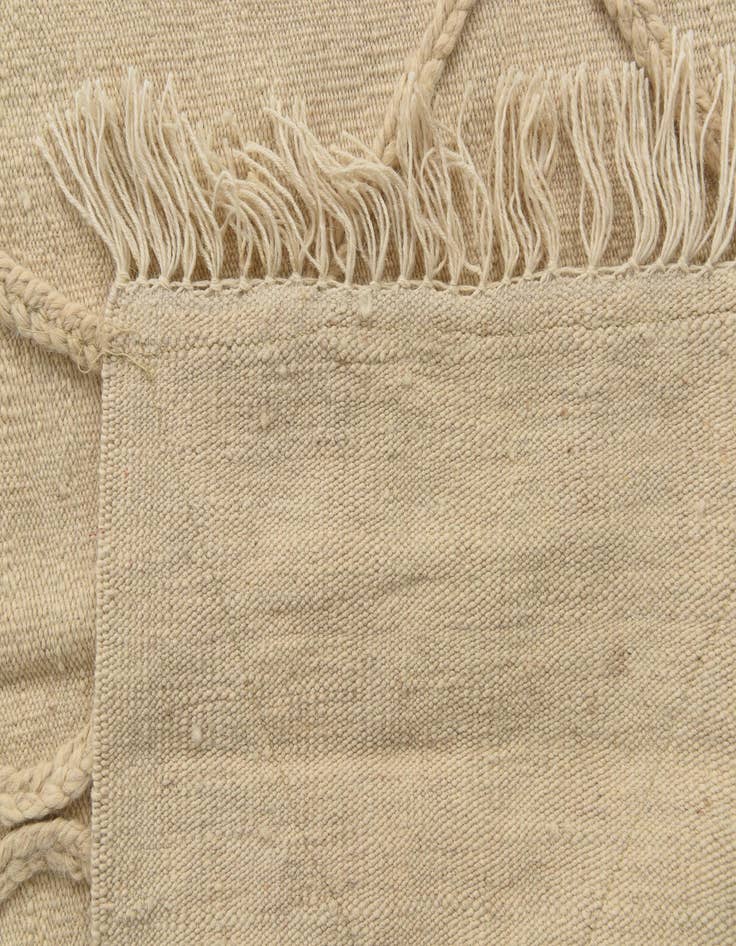 Detail image of  3' 6 x 5'  Hand Knotted Moroccan Wool Rug