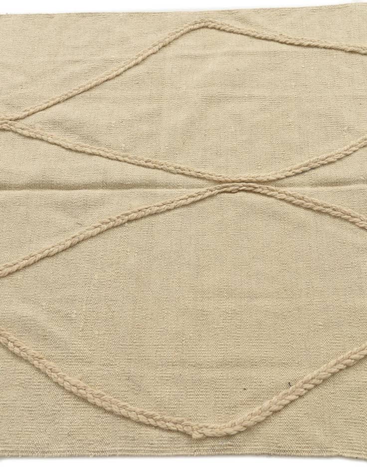 Detail image of  3' 5 x 4' 10  Hand Knotted Moroccan Wool Rug