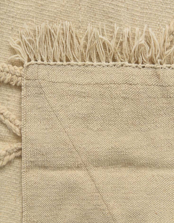 Detail image of  3' 5 x 4' 10  Hand Knotted Moroccan Wool Rug