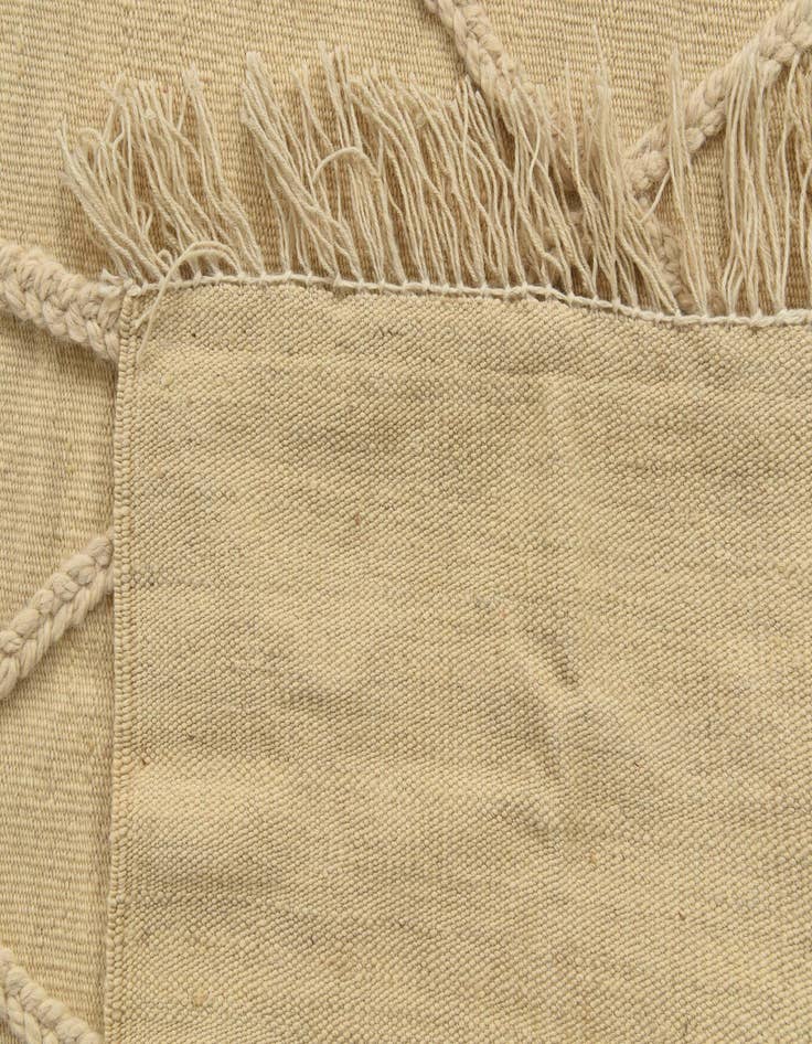 Detail image of  3' 5 x 4' 9  Hand Knotted Moroccan Wool Rug