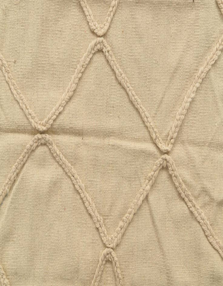 Detail image of  3' 4 x 5'  Hand Knotted Moroccan Wool Rug