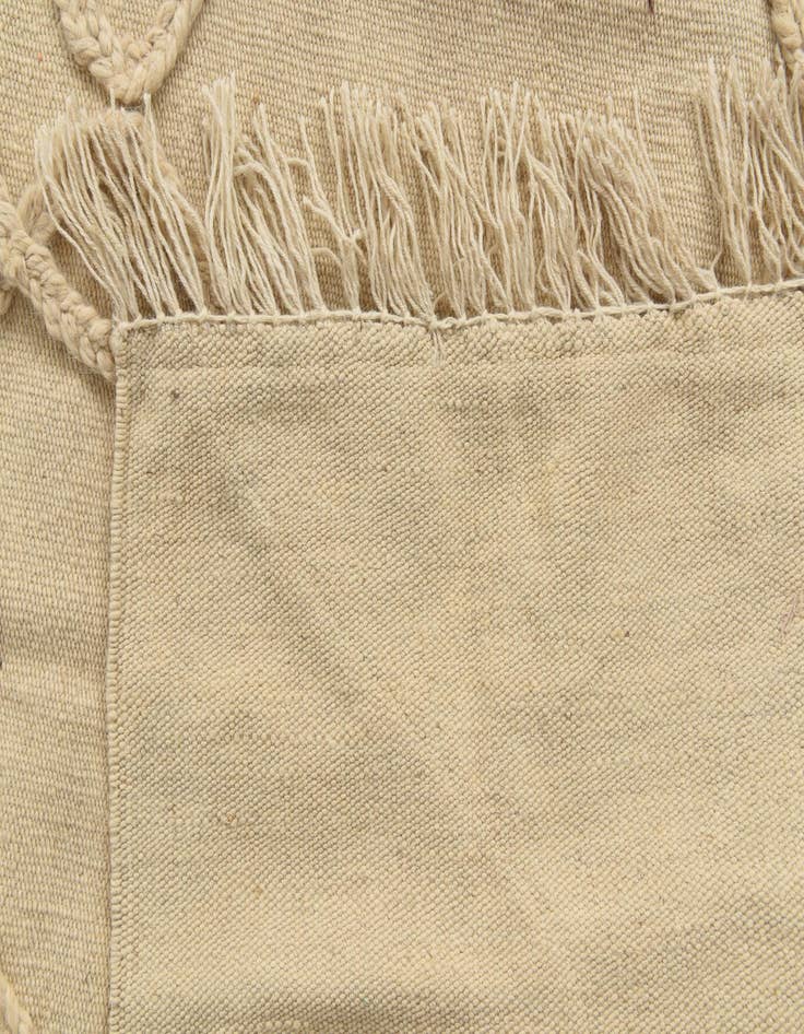 Detail image of  3' 4 x 5'  Hand Knotted Moroccan Wool Rug