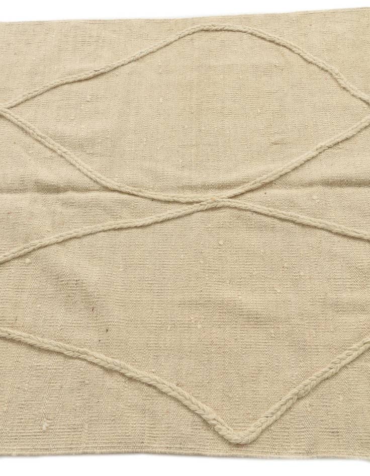 Detail image of  3' 5 x 5'  Hand Knotted Moroccan Wool Rug