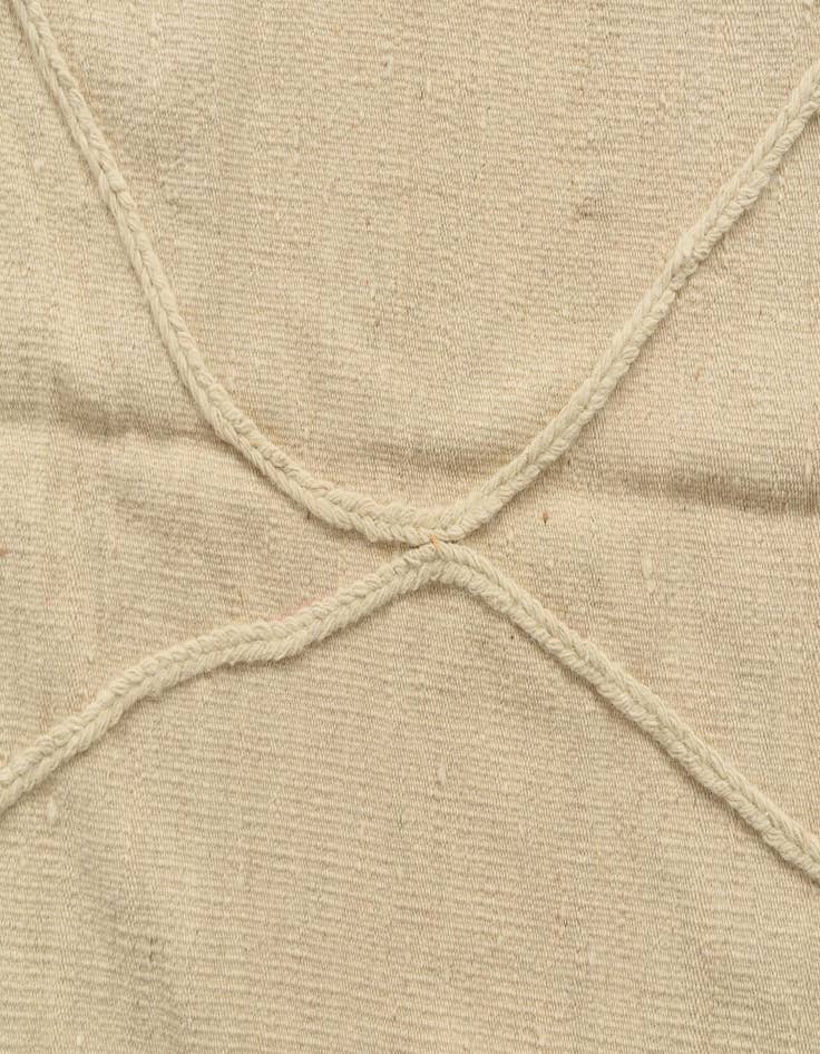 Detail image of  3' 5 x 5'  Hand Knotted Moroccan Wool Rug