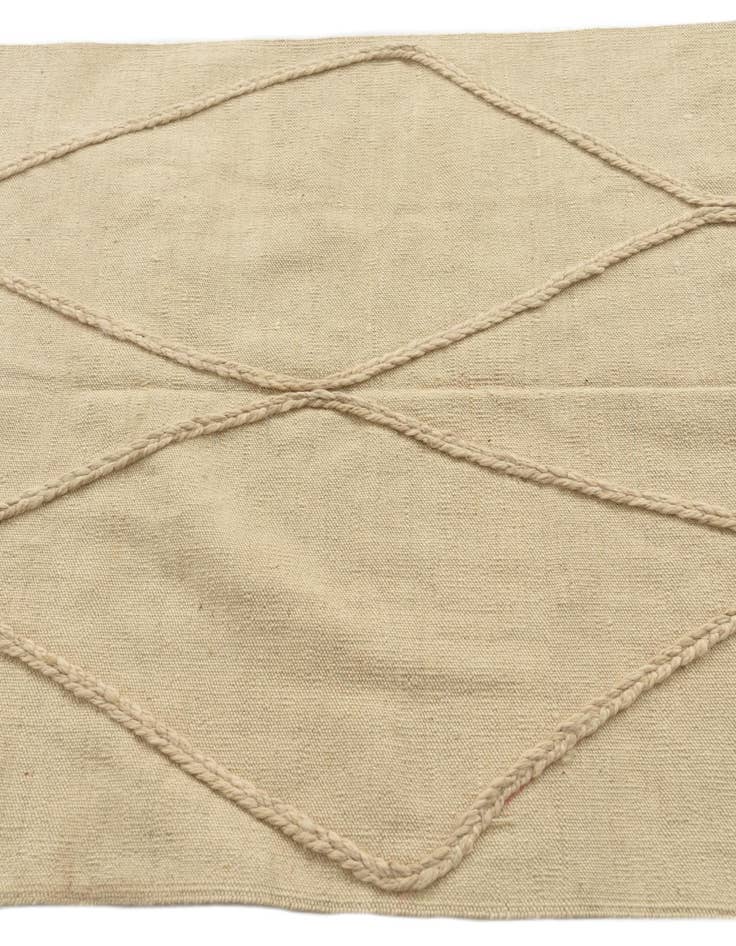 Detail image of  3' 4 x 5'  Hand Knotted Moroccan Wool Rug