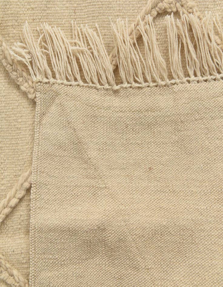 Detail image of  3' 4 x 5'  Hand Knotted Moroccan Wool Rug