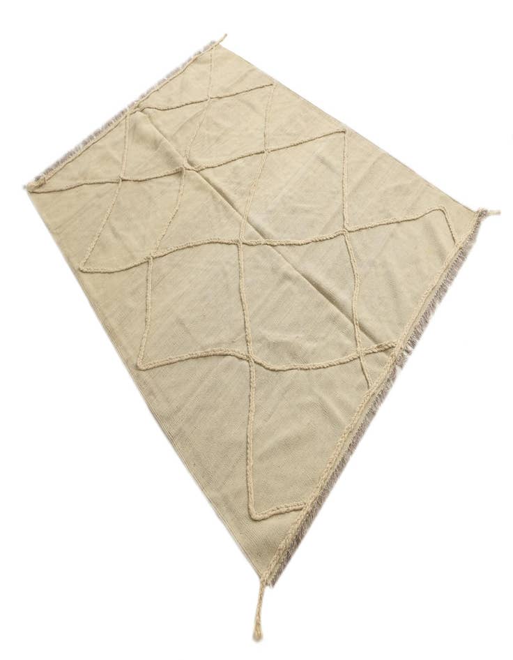 Detail image of  5' 7 x 7' 9  Hand Knotted Moroccan Wool Rug