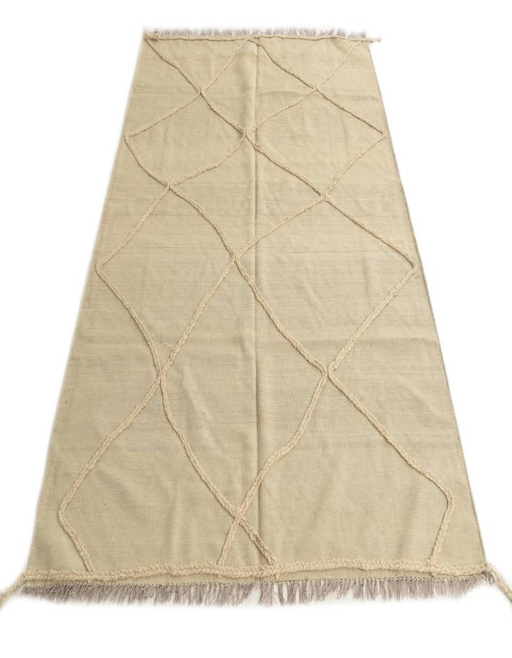 Detail image of  5' 7 x 7' 9  Hand Knotted Moroccan Wool Rug