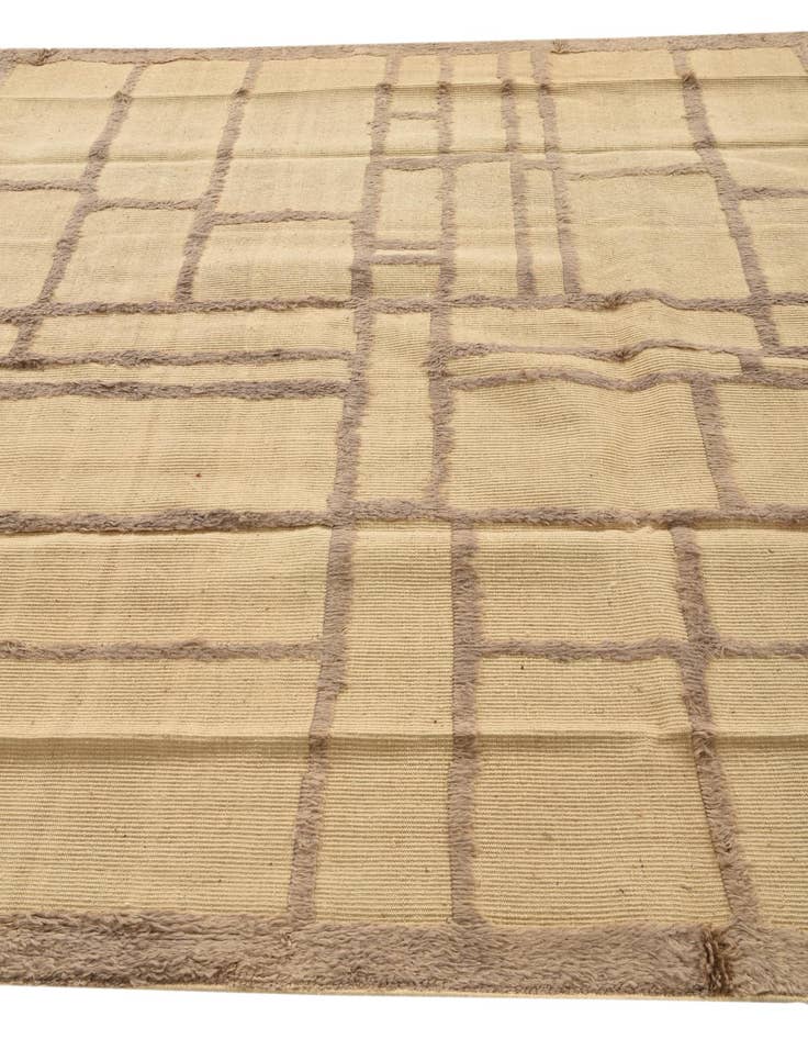 Detail image of  7' 9 x 10' 6  Hand Knotted Moroccan Wool Rug