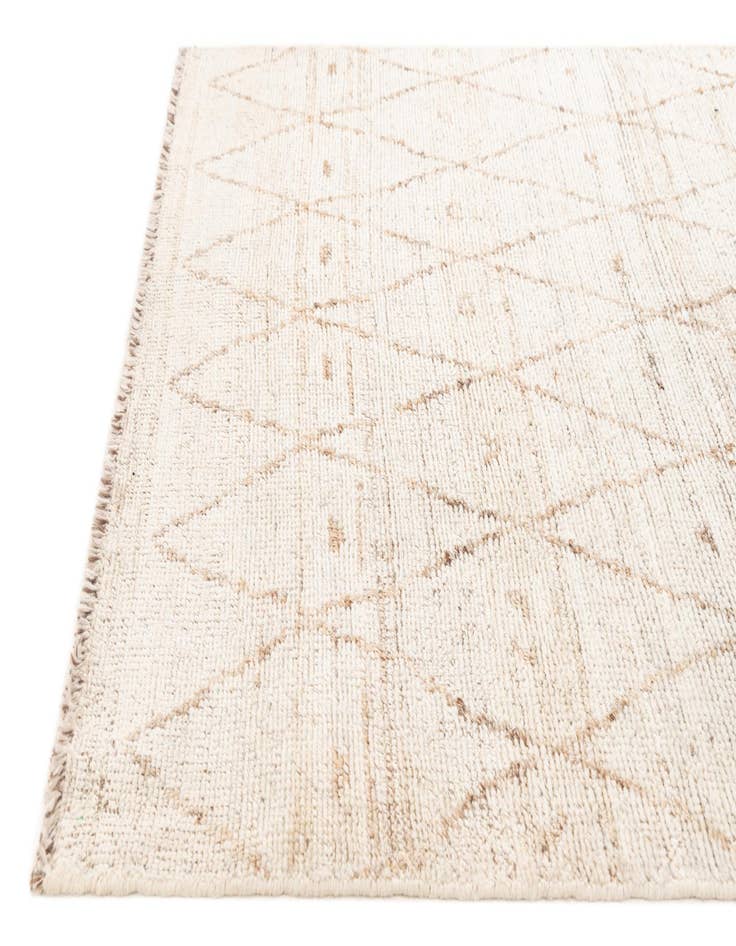 Detail image of  4' 2 x 5' 10  Hand Knotted Moroccan Wool Rug