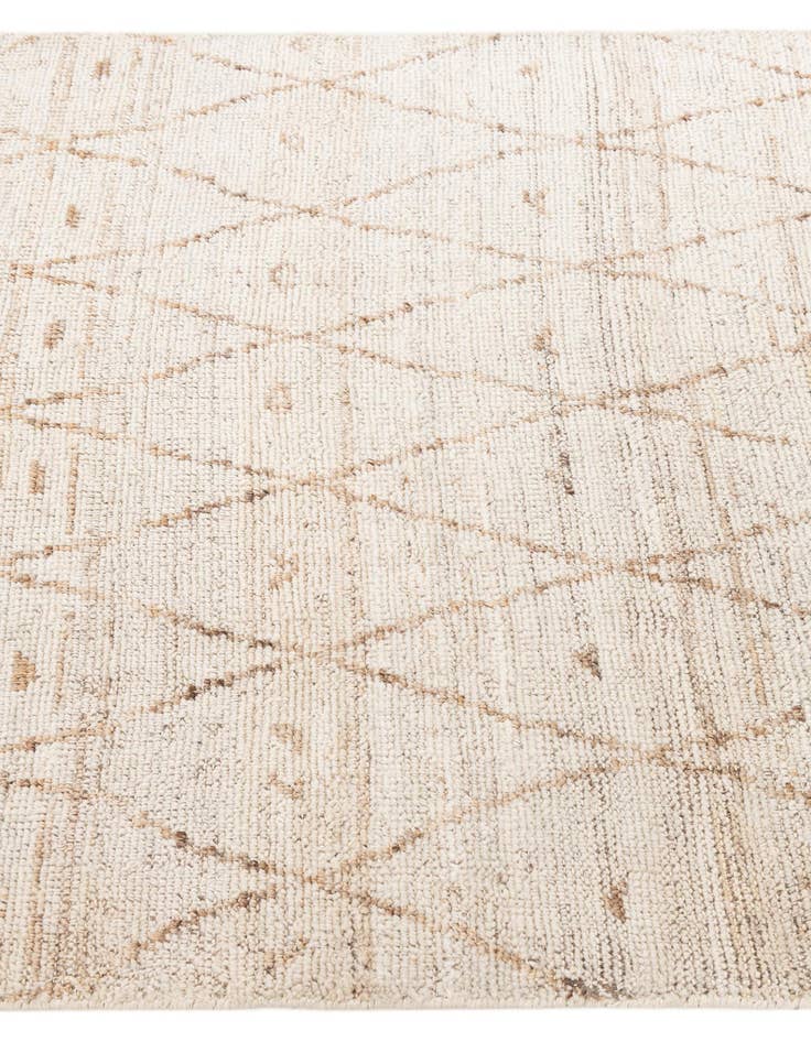 Detail image of  4' 2 x 5' 10  Hand Knotted Moroccan Wool Rug