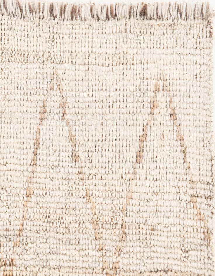 Detail image of  4' 2 x 5' 10  Hand Knotted Moroccan Wool Rug