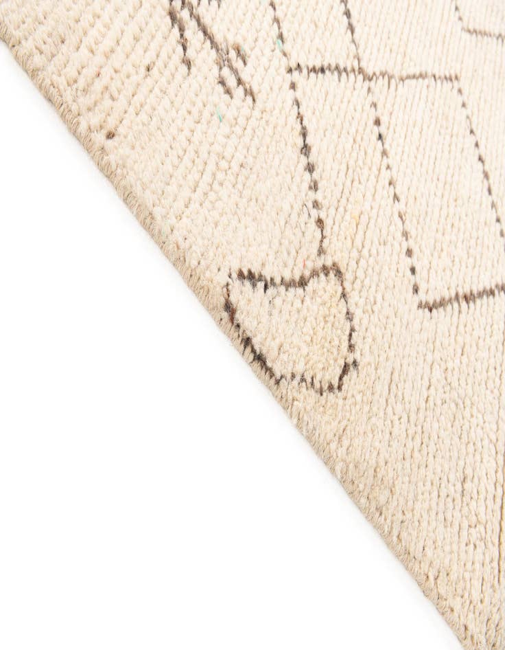 Detail image of  4' 2 x 6' 2  Hand Knotted Moroccan Wool Rug