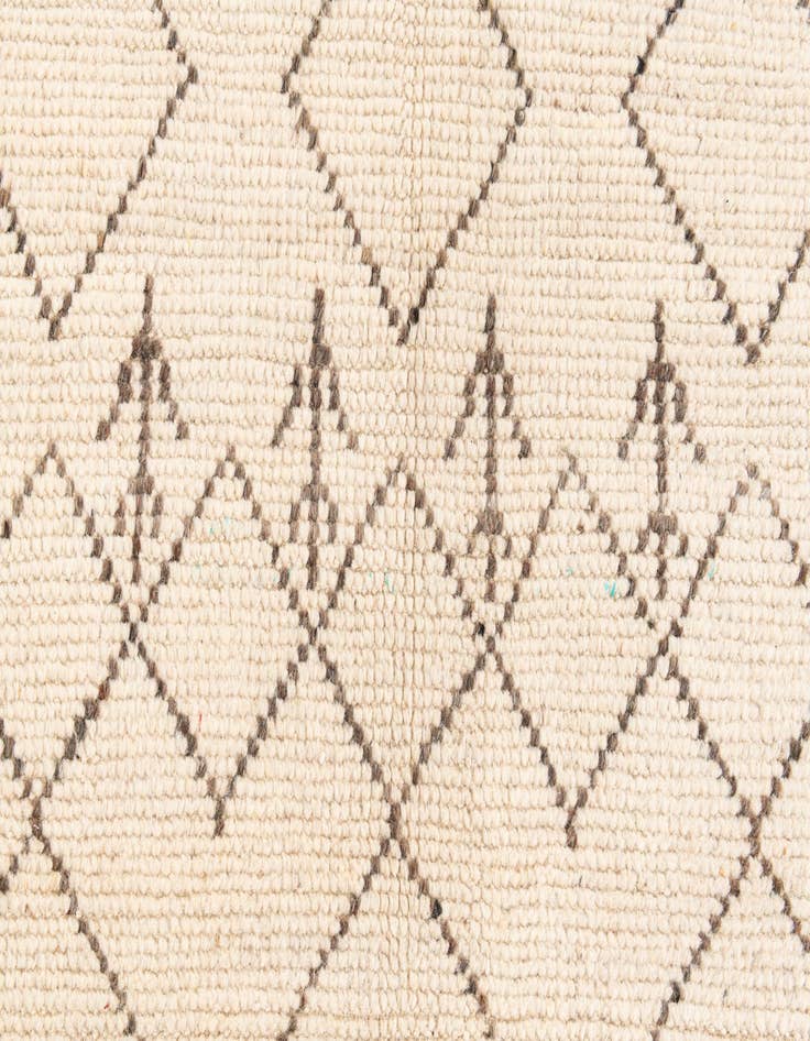 Detail image of  4' 2 x 6' 2  Hand Knotted Moroccan Wool Rug