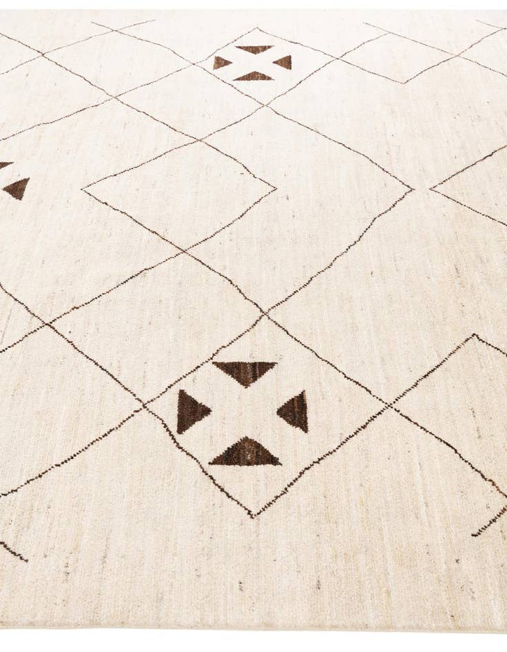 Detail image of  8' x 11' 5  Hand Knotted Moroccan Wool Rug