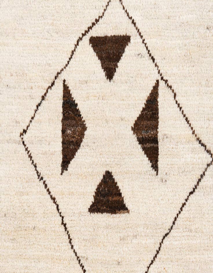 Detail image of  8' x 11' 5  Hand Knotted Moroccan Wool Rug