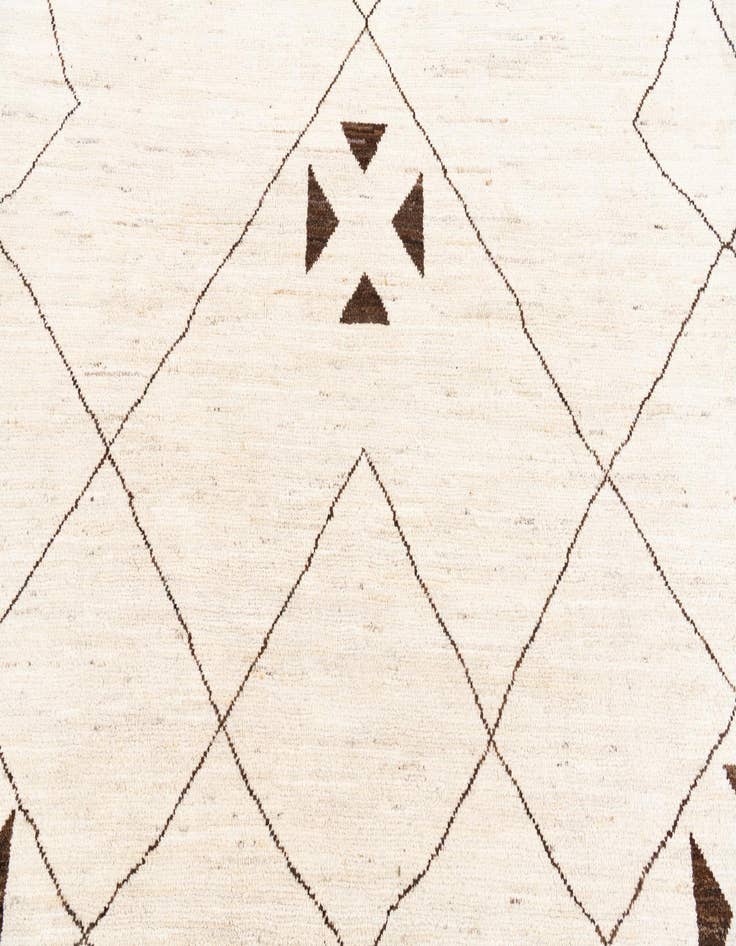 Detail image of  8' x 11' 5  Hand Knotted Moroccan Wool Rug