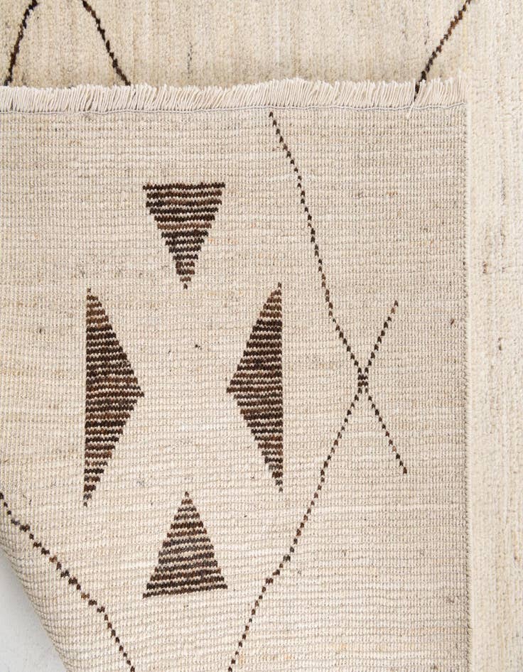 Detail image of  8' x 11' 5  Hand Knotted Moroccan Wool Rug