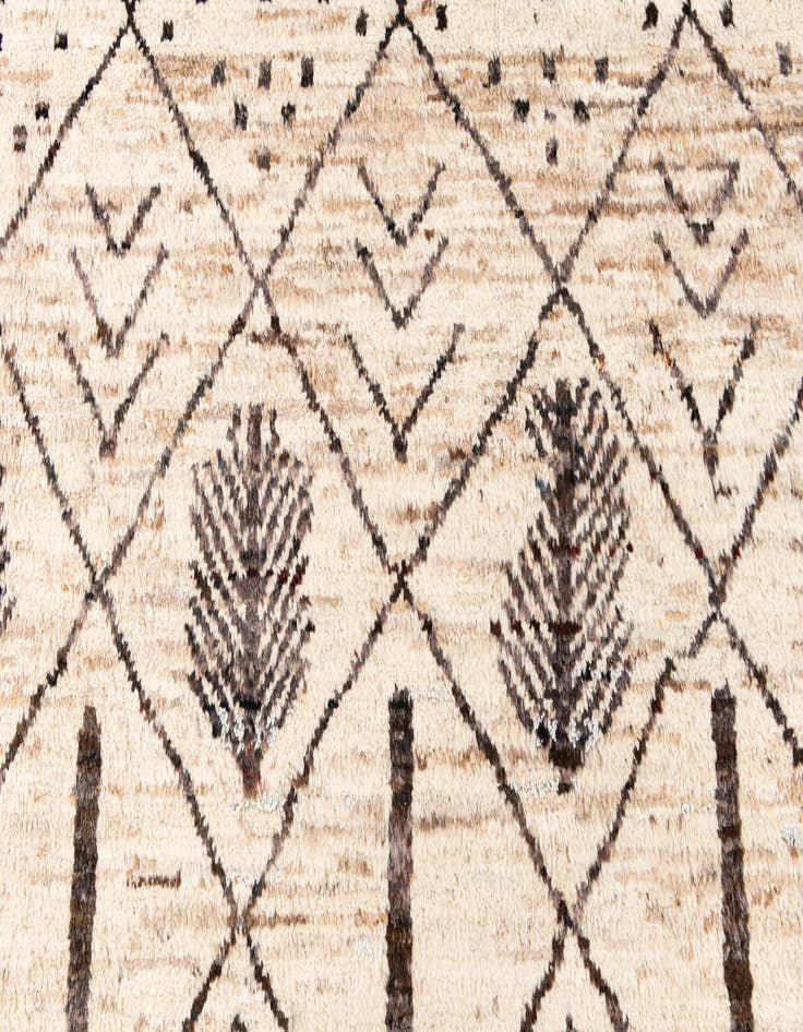 Detail image of  8' 6 x 9' 5  Hand Knotted Moroccan Wool Rug