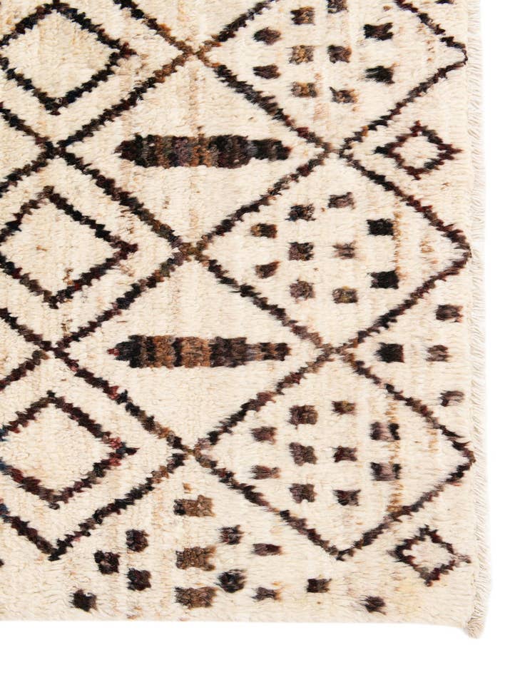 Detail image of  8' 6 x 9' 5  Hand Knotted Moroccan Wool Rug