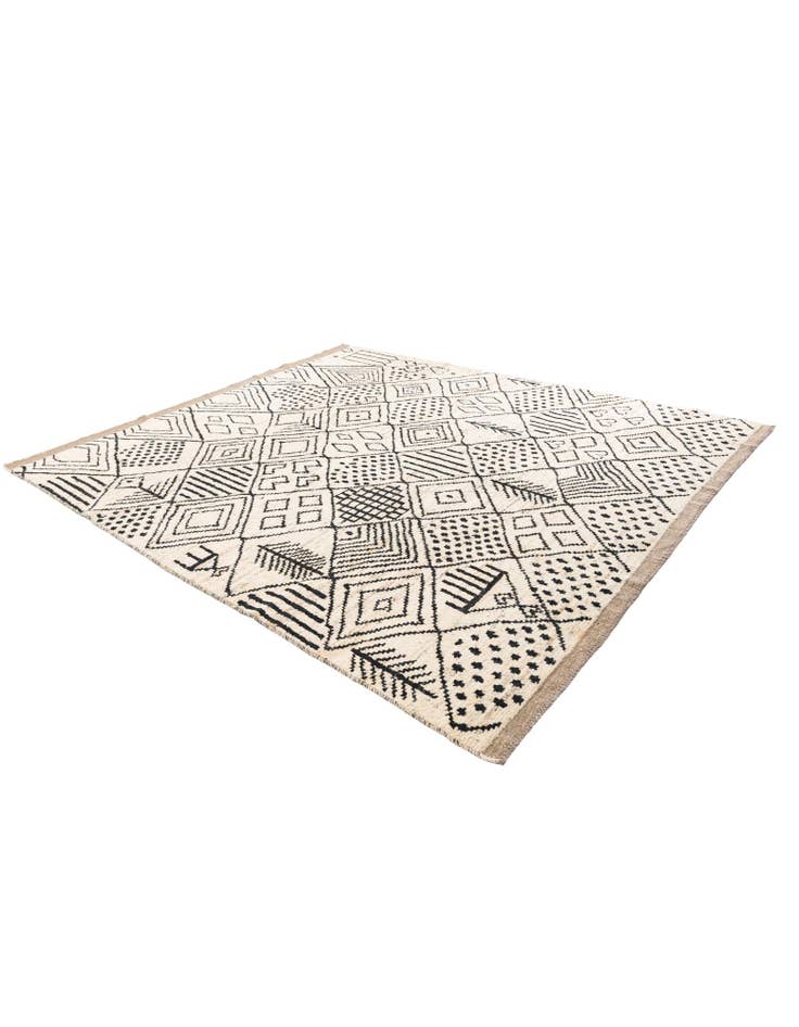 Detail image of  8' 7 x 10'  Hand Knotted Moroccan Wool Rug