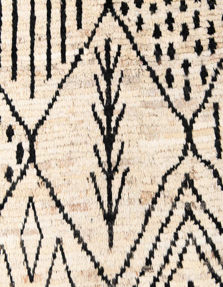 Detail image of  8' 7 x 10'  Hand Knotted Moroccan Wool Rug