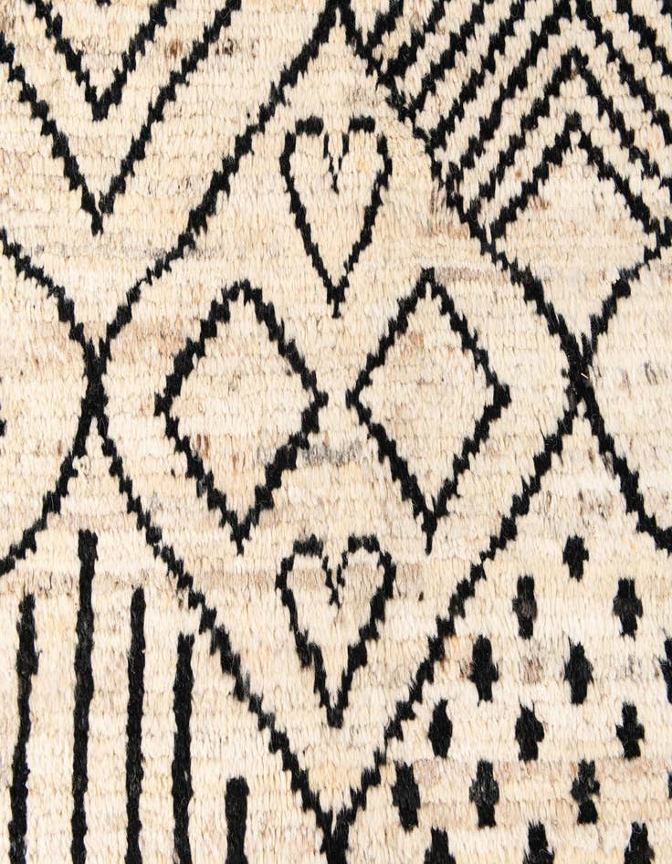 Detail image of  8' 7 x 10'  Hand Knotted Moroccan Wool Rug