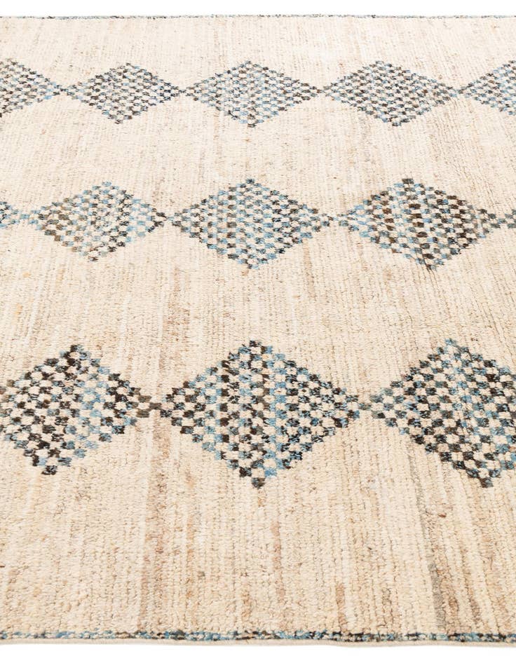 Detail image of  7' x 9' 7  Hand Knotted Moroccan Wool Rug