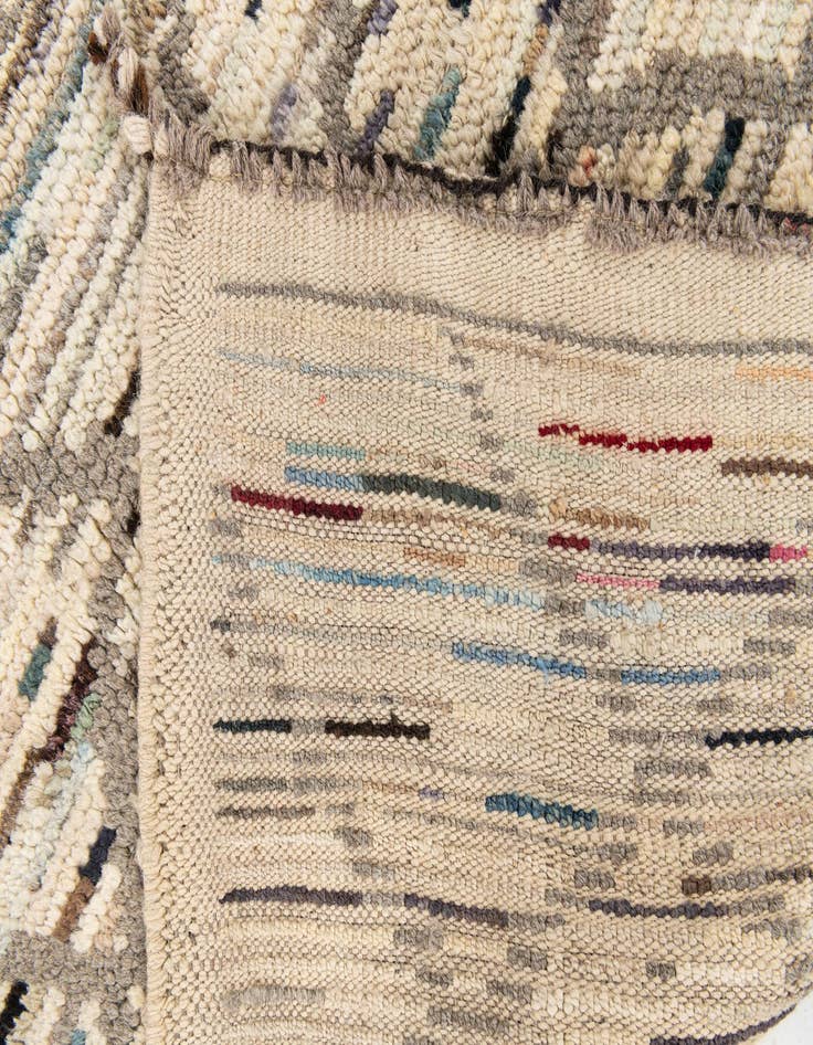 Detail image of  5' 2 x 8' 3  Hand Knotted Moroccan Wool Rug