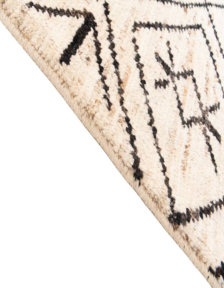 Detail image of  10' 5 x 13' 7  Hand Knotted Moroccan Wool Rug