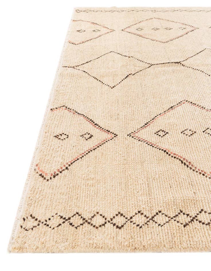 Detail image of  7' 10 x 10' 5  Hand Knotted Moroccan Wool Rug