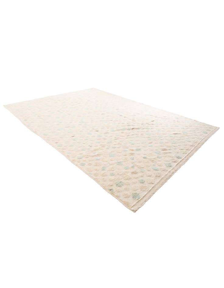 Detail image of  9' x 12' 6  Hand Knotted Moroccan Wool Rug