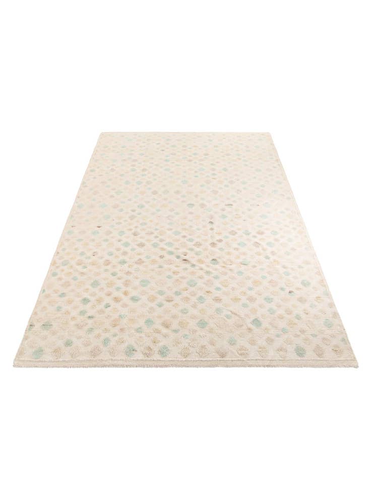 Detail image of  9' x 12' 6  Hand Knotted Moroccan Wool Rug