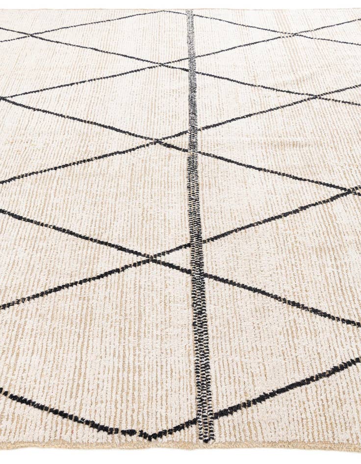 Detail image of  8' 2 x 9' 2  Hand Knotted Moroccan Wool Rug