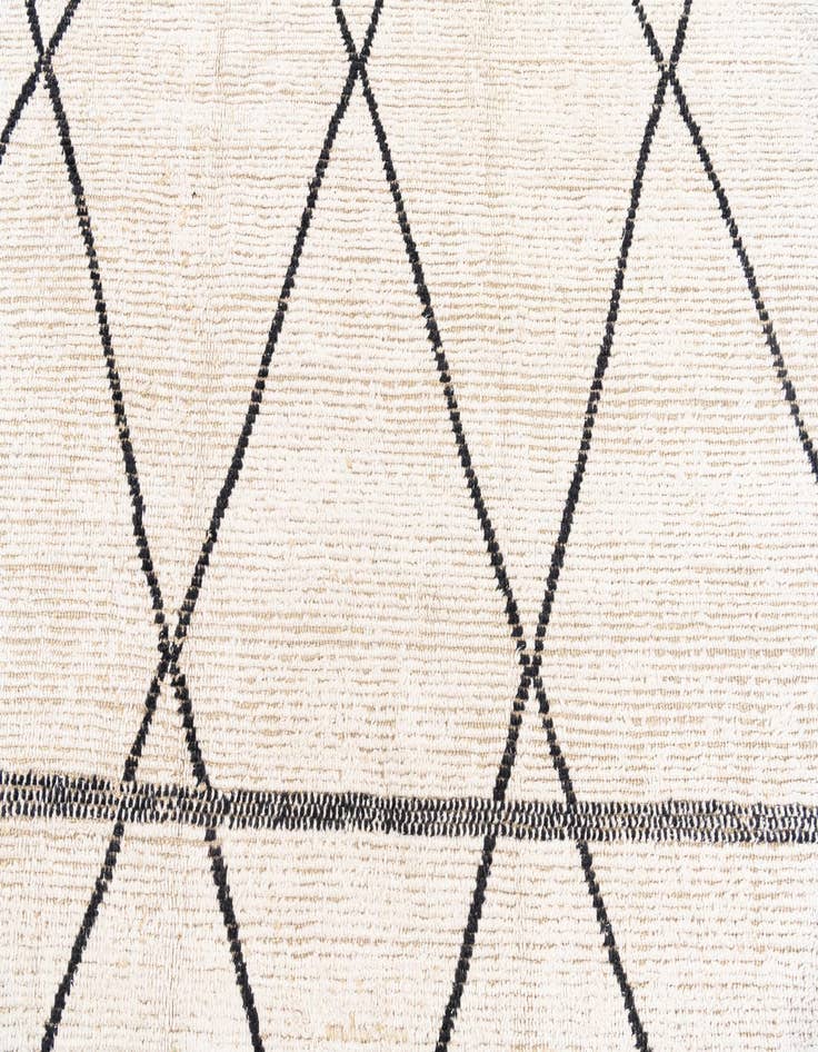 Detail image of  8' 2 x 9' 2  Hand Knotted Moroccan Wool Rug