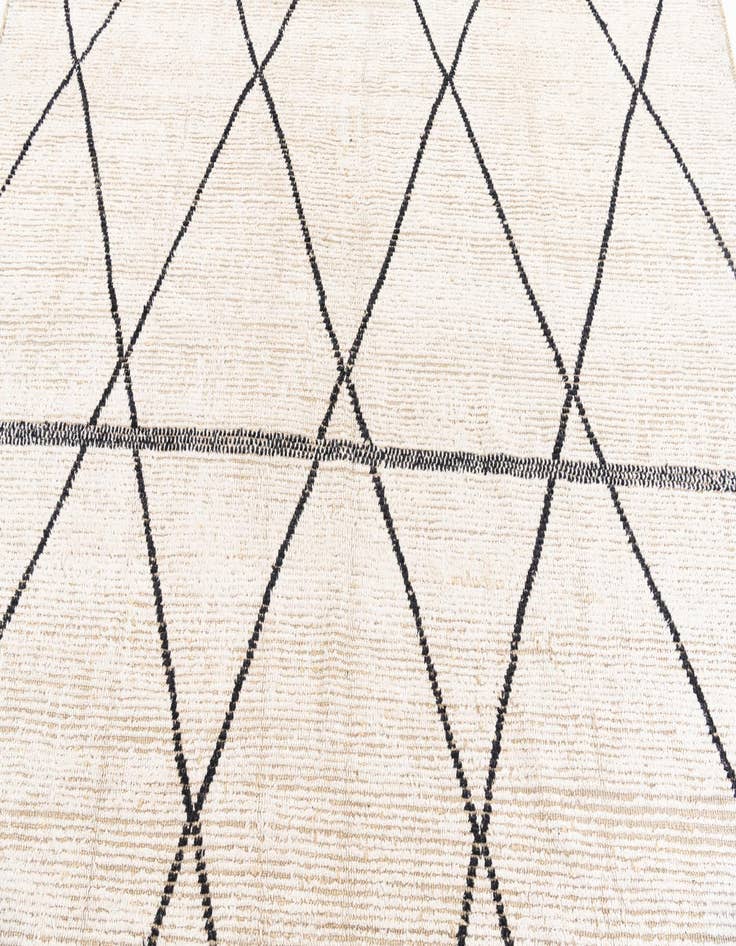 Detail image of  8' 2 x 9' 2  Hand Knotted Moroccan Wool Rug