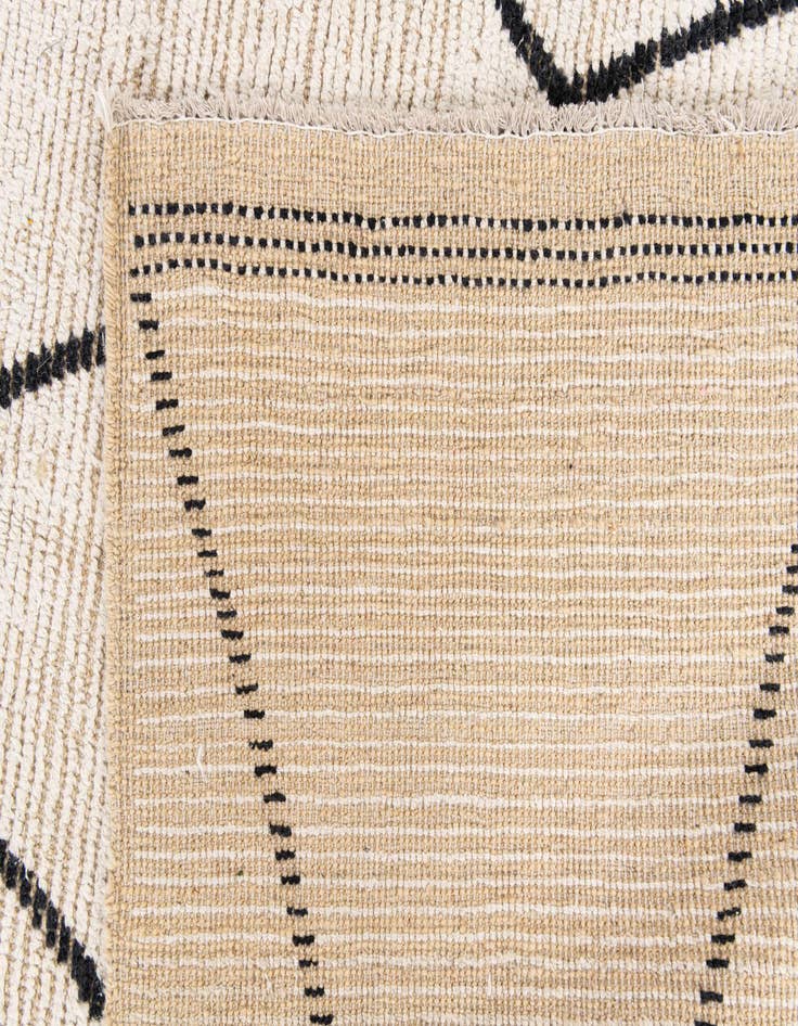 Detail image of  8' 2 x 9' 2  Hand Knotted Moroccan Wool Rug