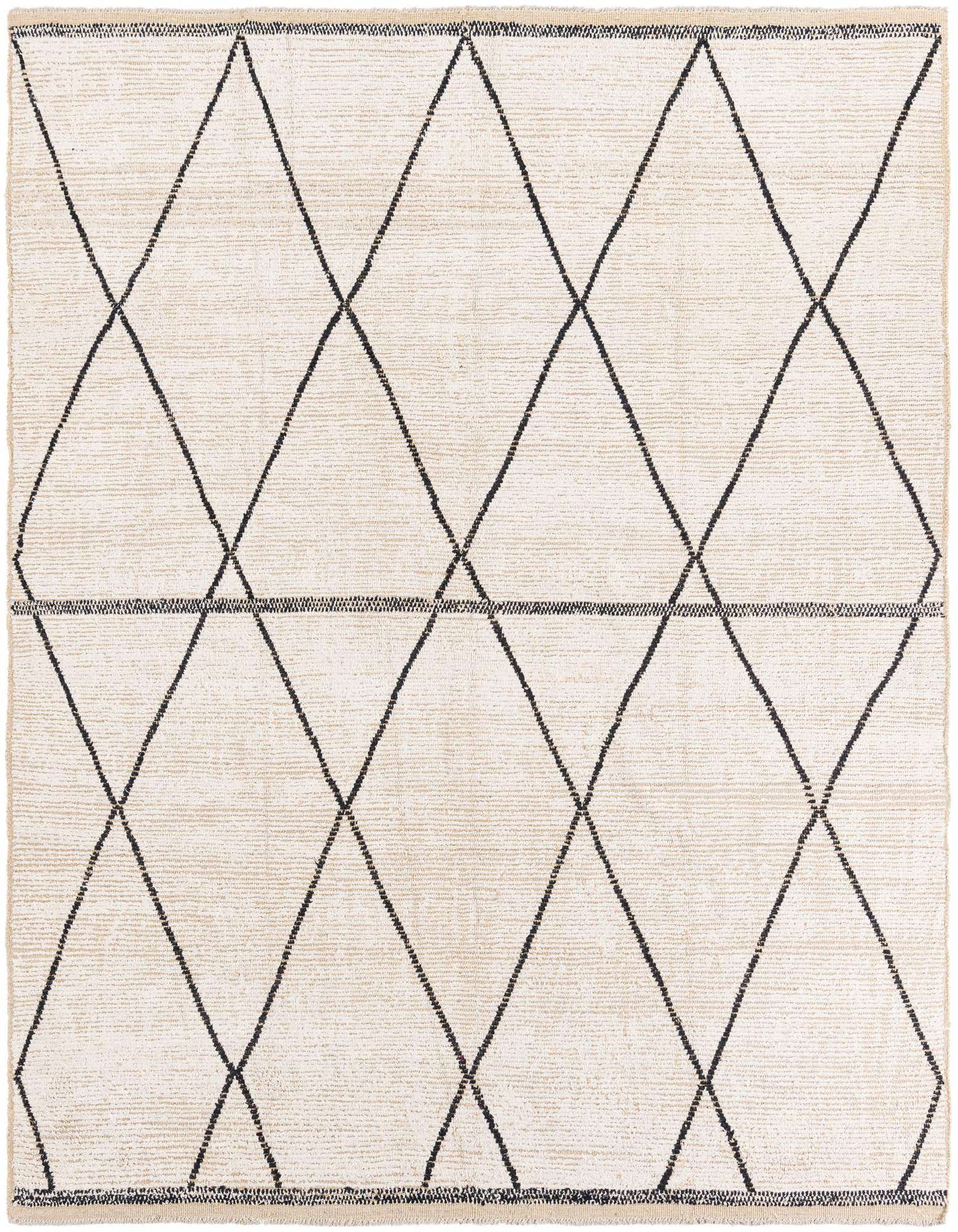 Primary image  8' 2 x 9' 2  Hand Knotted Moroccan Wool Rug