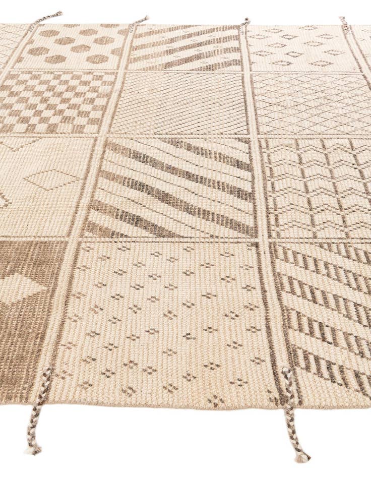 Detail image of  8' 5 x 10' 2  Hand Knotted Moroccan Wool Rug