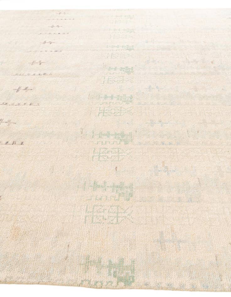 Detail image of  9' 3 x 11' 10  Hand Knotted Moroccan Wool Rug