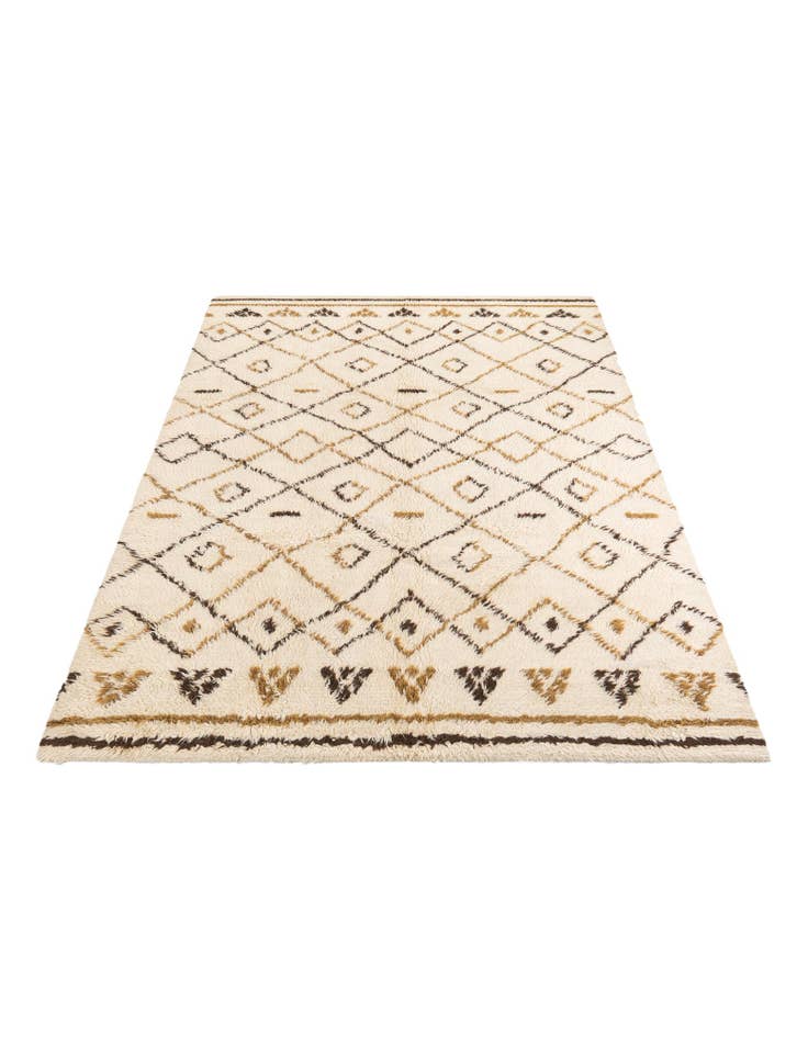 Detail image of  7' 10 x 10' 2  Hand Knotted Moroccan Wool Rug