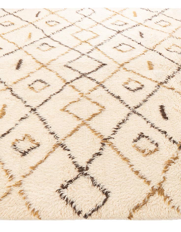 Detail image of  7' 10 x 10' 2  Hand Knotted Moroccan Wool Rug
