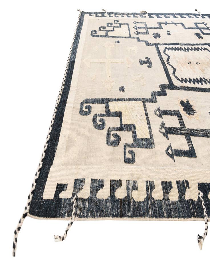 Detail image of  8' 2 x 10' 5  Hand Knotted Moroccan Wool Rug