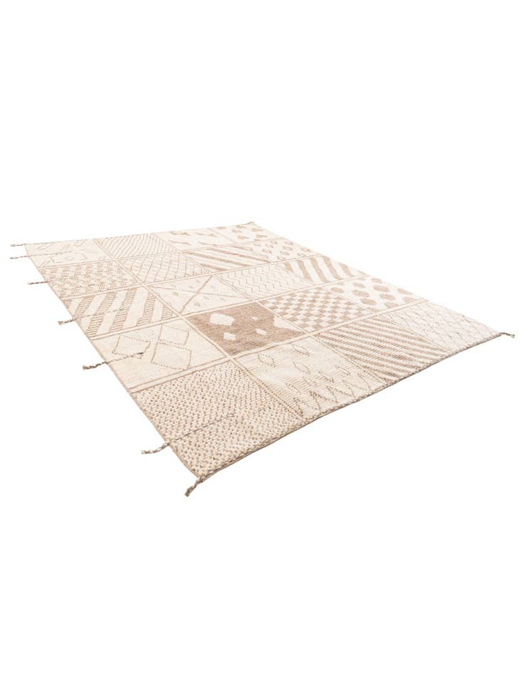 Detail image of  8' 8 x 10' 5  Hand Knotted Moroccan Wool Rug