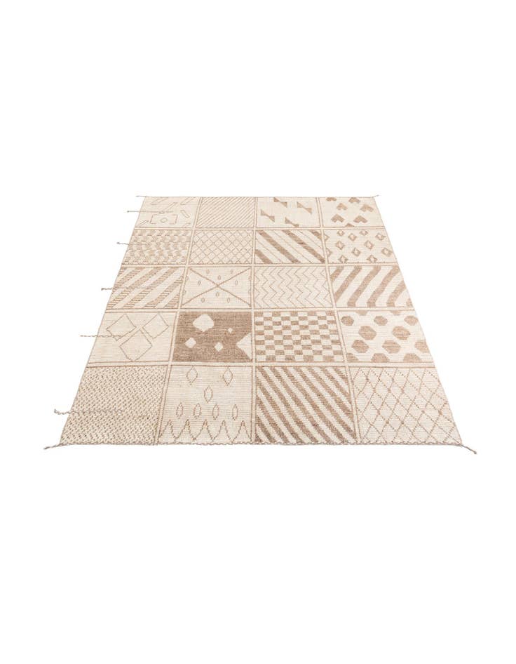 Detail image of  8' 8 x 10' 5  Hand Knotted Moroccan Wool Rug