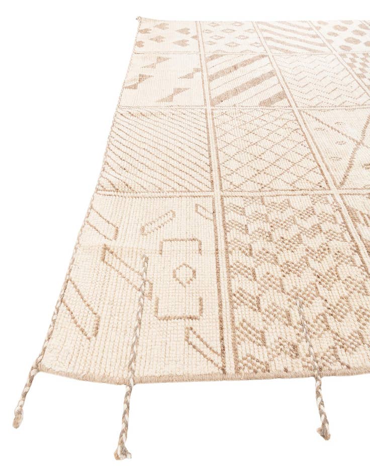 Detail image of  8' 8 x 10' 5  Hand Knotted Moroccan Wool Rug